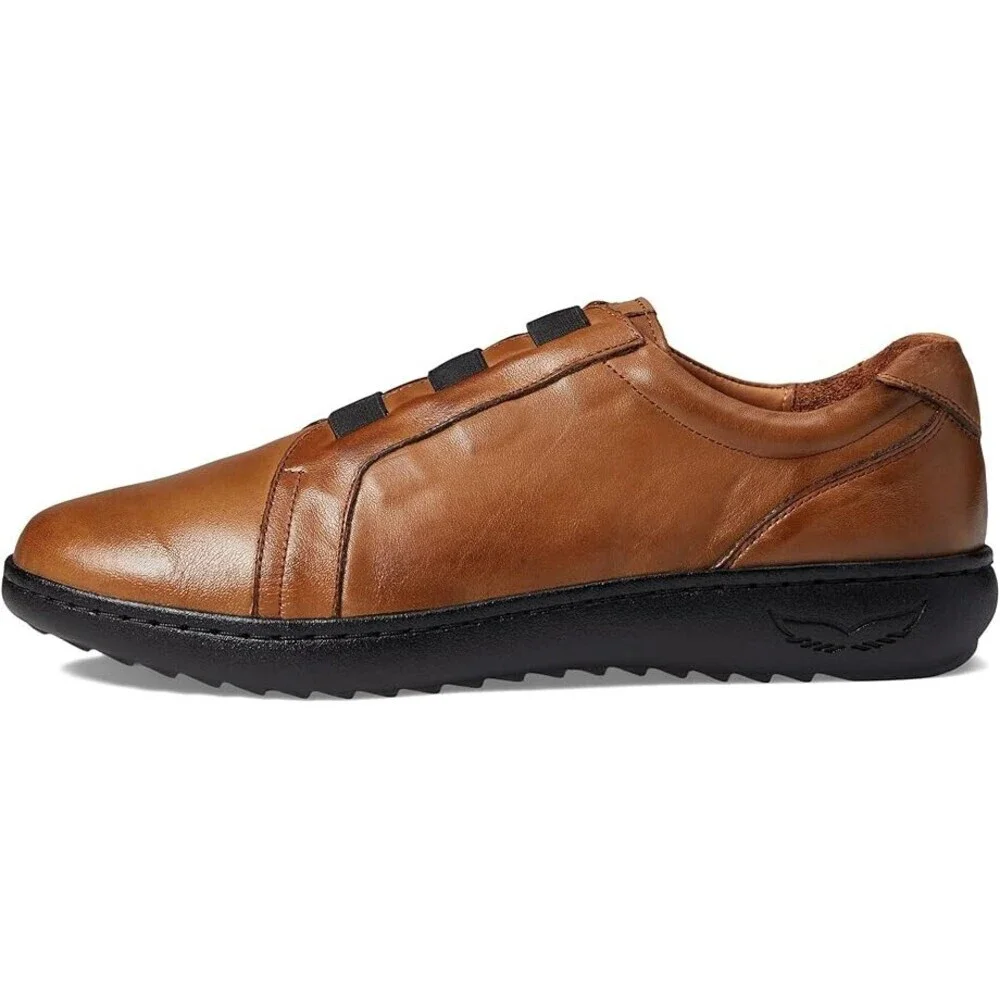 Spring Step Pinna Sneakers Women's US 8.5 Brown Leather Almond Toe Shoes KHD472